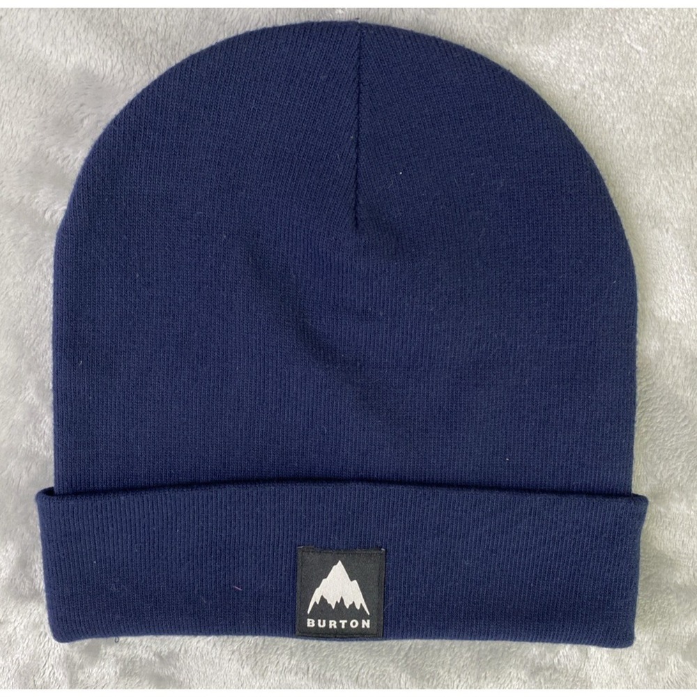 Burton Kactusbunch Beanie Men One Size Navy Blue Knit‎ Cuffed Skate Snowboard